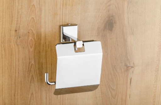 Prestige PC-310 Paper Holder Bathroom Accessory for Home, Hotel and Apartment Washrooms, Elegant and Practical Holder for Easy Everyday Use, Bathroom Organization, Decor and Value